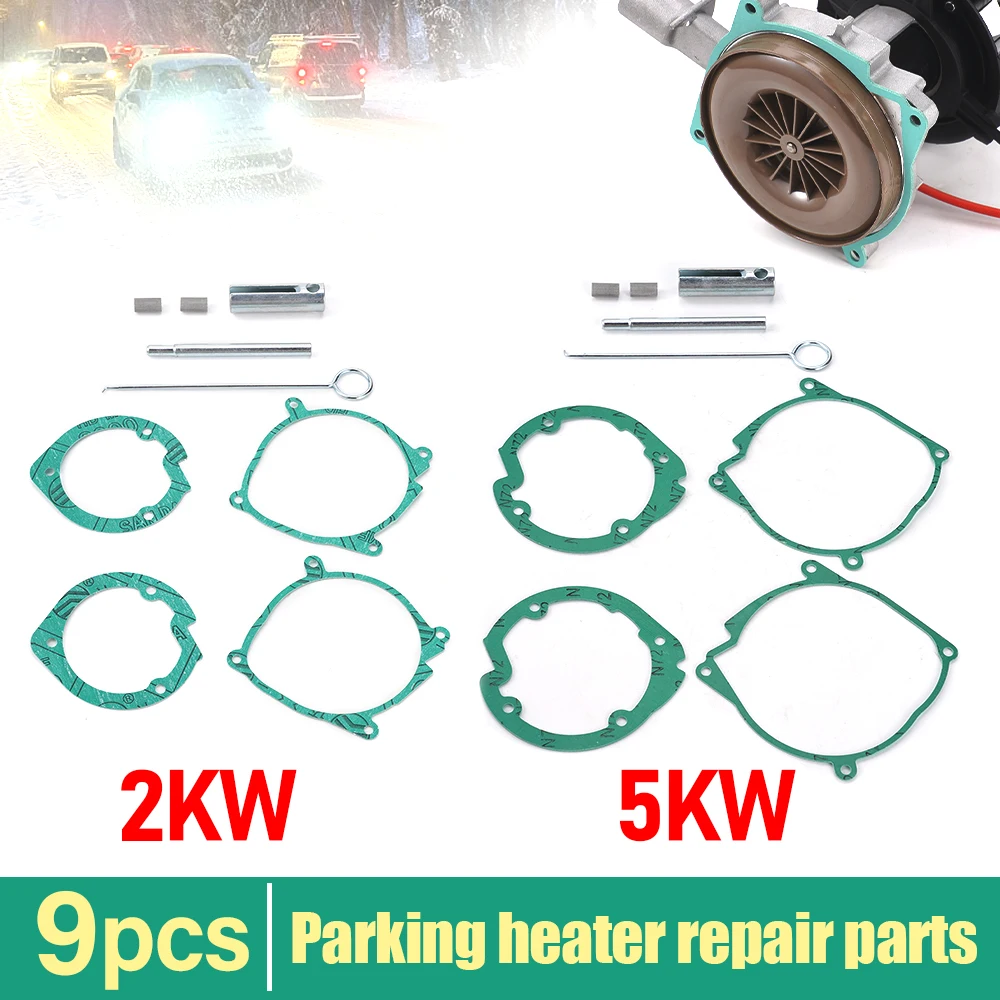 12V/24V 5KW Parking Heater Ignition Plug Repair 9-Piece Set Kit Disassembly Kit Tool Heater Accessories For Car/ Vehicles / Boat