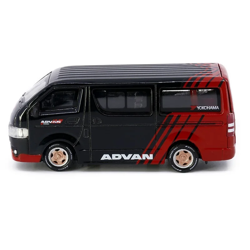 Tiny 1:64 Toyota Hiace Advan Diecast Simulation Model Cars Toys