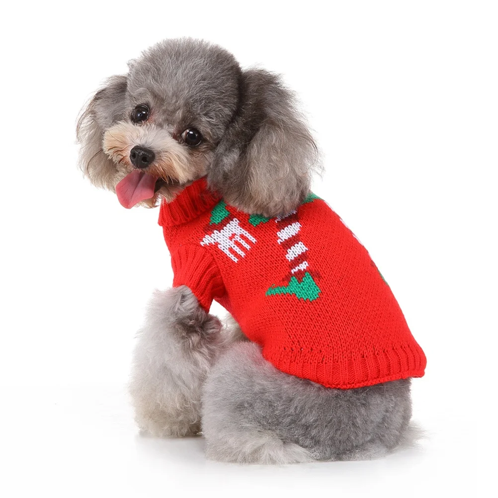 

Performing Clown Pattern Pet Christmas Clothes Sweater Size 2Xl Adorable Warm Dog Costume for Special Occasion Outdoor Use