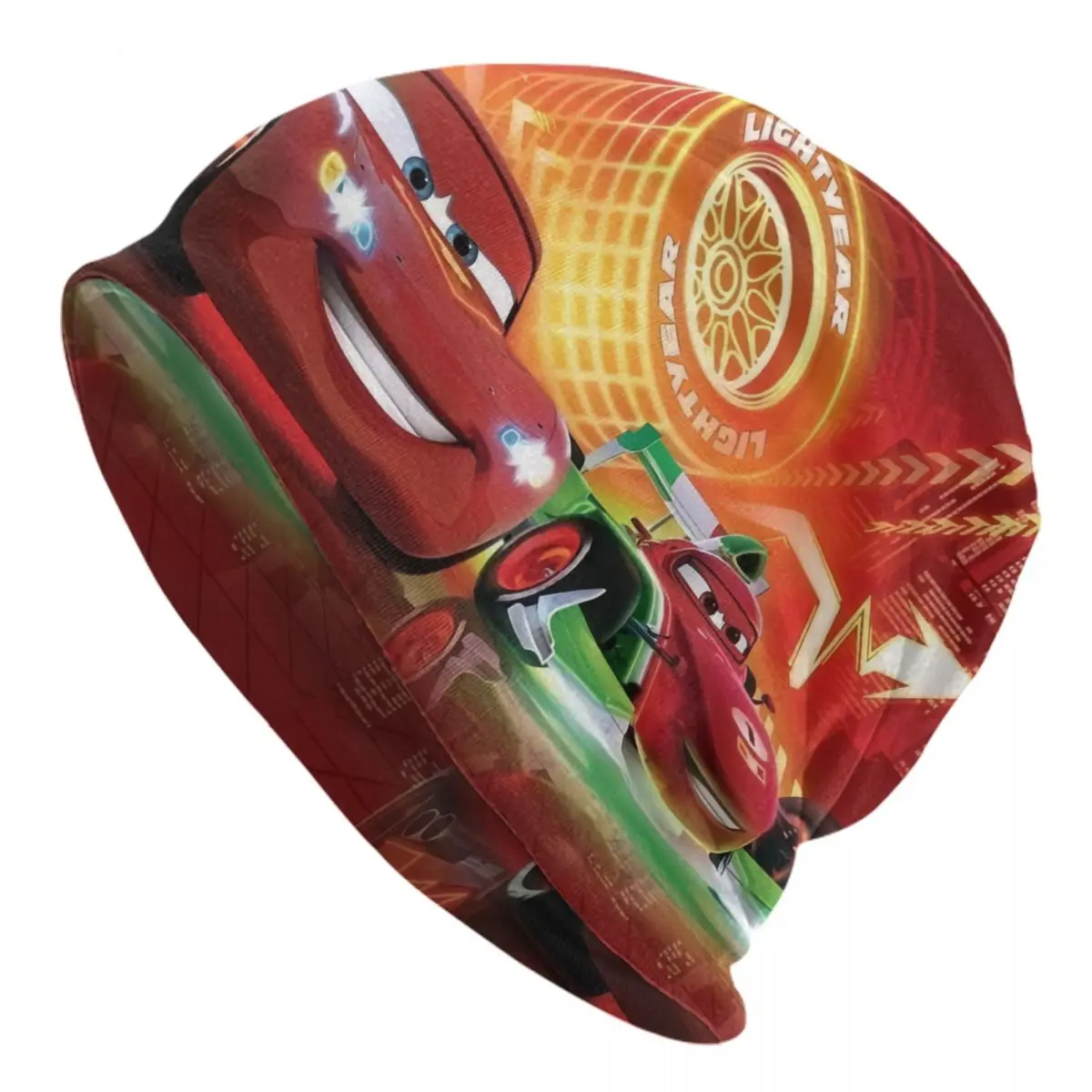 

Lightning Mcqueen Cars Bonnet Hats Street Knitted Hat For Men Women Winter Warm Skullies Beanies Caps