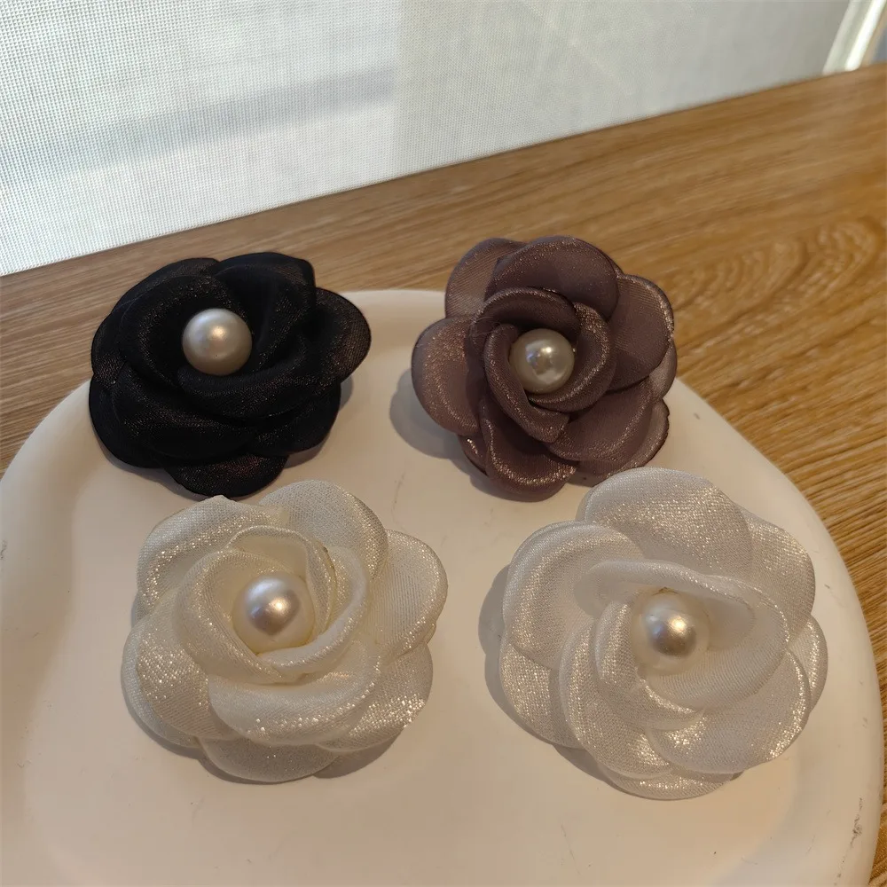 1PCS Perle Bogen Schnürsenkel Blume Bär Rose Schnürsenkel Dekoration Mesh Blume Organza Spitze Bogen Ballett Schuhe Schnalle Zubehör neue – Detail 14
