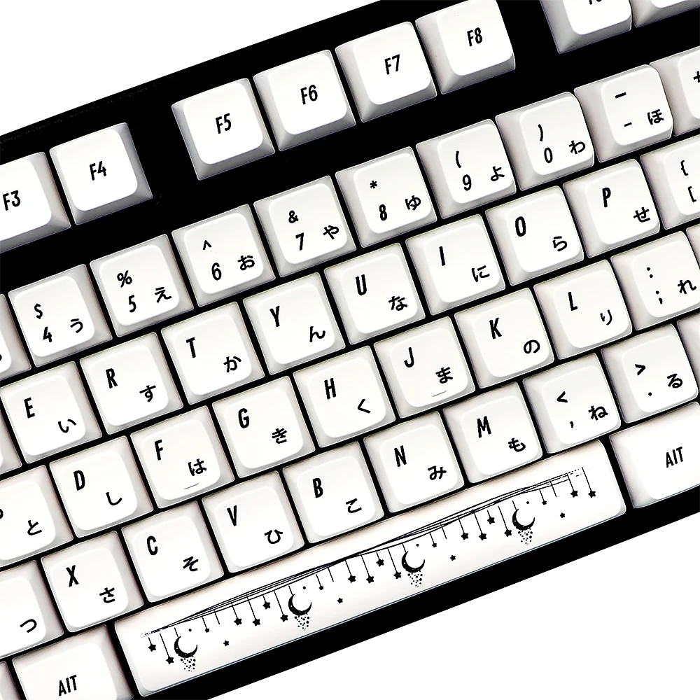 Star Moon Keycaps MDA Height pbt Dye Sublimation Japan Keycap For gk61/64/68/87/108 Cherry Mx Mechanical Gaming Keyboard ISO Cap