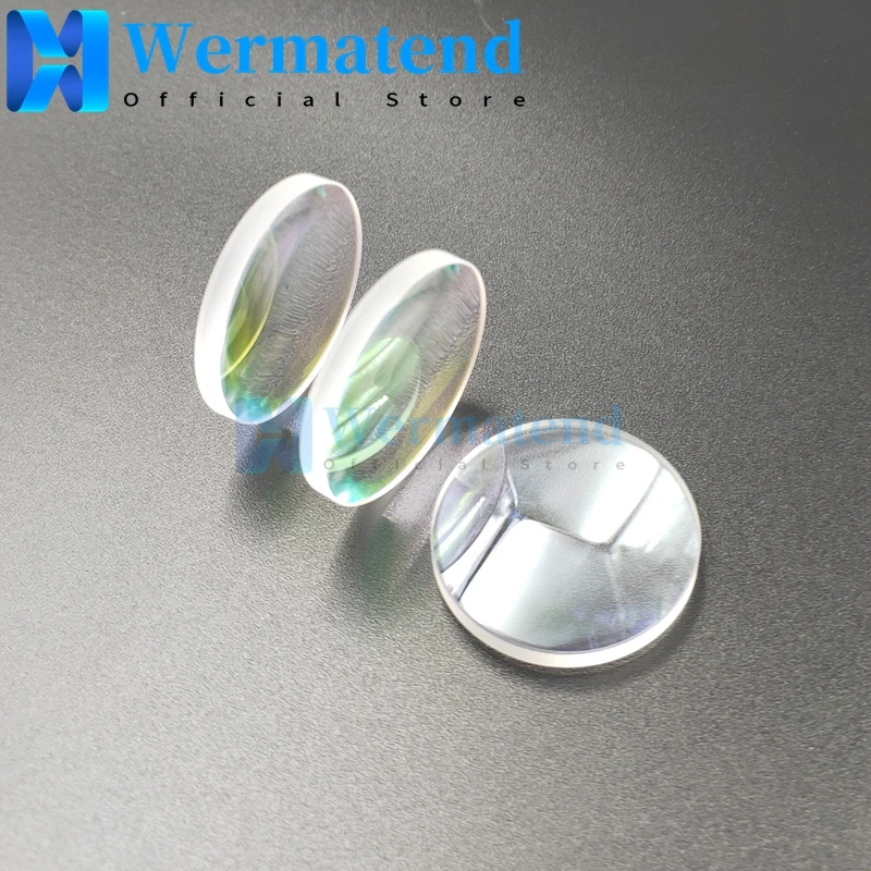 Wermatend fiber laser Hand-held welding plano-convex lens D20-F150 thickness 4.5mm chaoqiang focus lens D20F150 T4.5