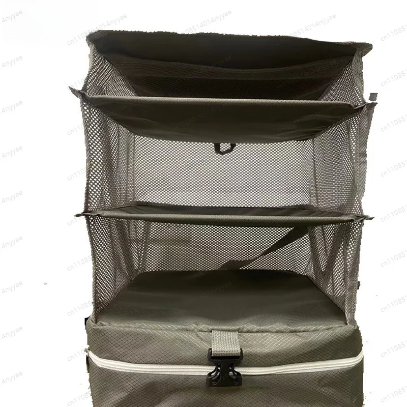 Hanging Storage Bag Double Hook Foldable Travel Compressor Pack for Wardrobe Closet Organize