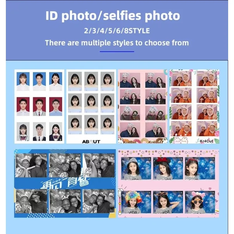 مجموعة كشك طباعة الصور وسريعة ومريحة وكشك الصور