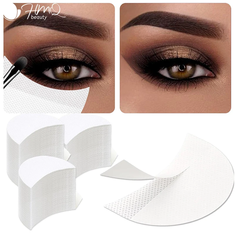 200/50 Stuks Oogmake-up Stencils Wegwerp Oogschaduw Stickers Eyeliner Schild Geënt Wimpers Verwijderen Patches Makeup Tools