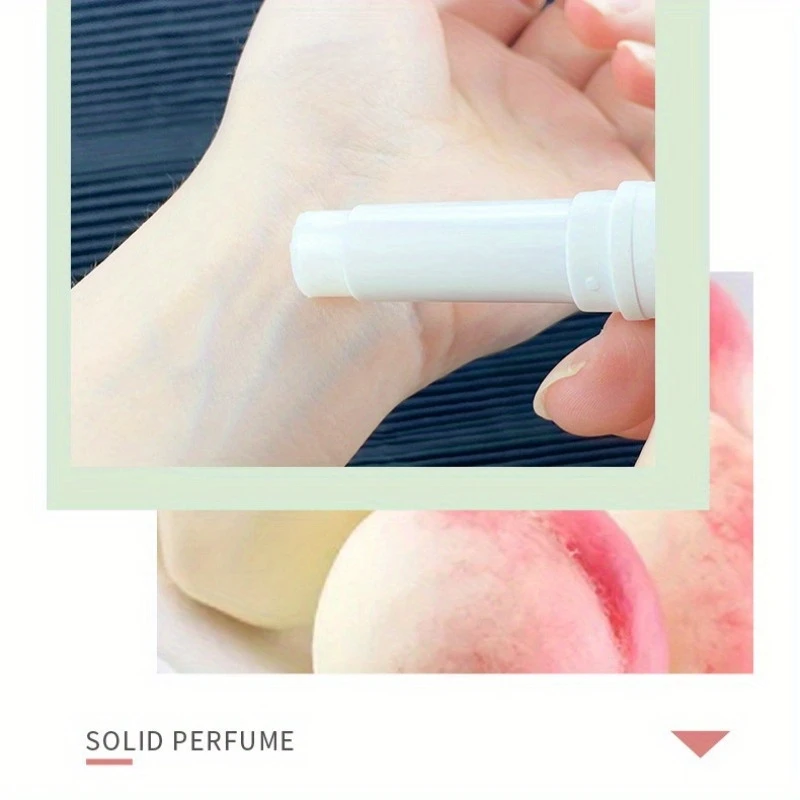 4 шт. портативные твердые парфюмерные палочки, долговечные, натуральный и свежий аромат для мужчин и женщин, универсальный твердый бальзам с фруктовым ароматом