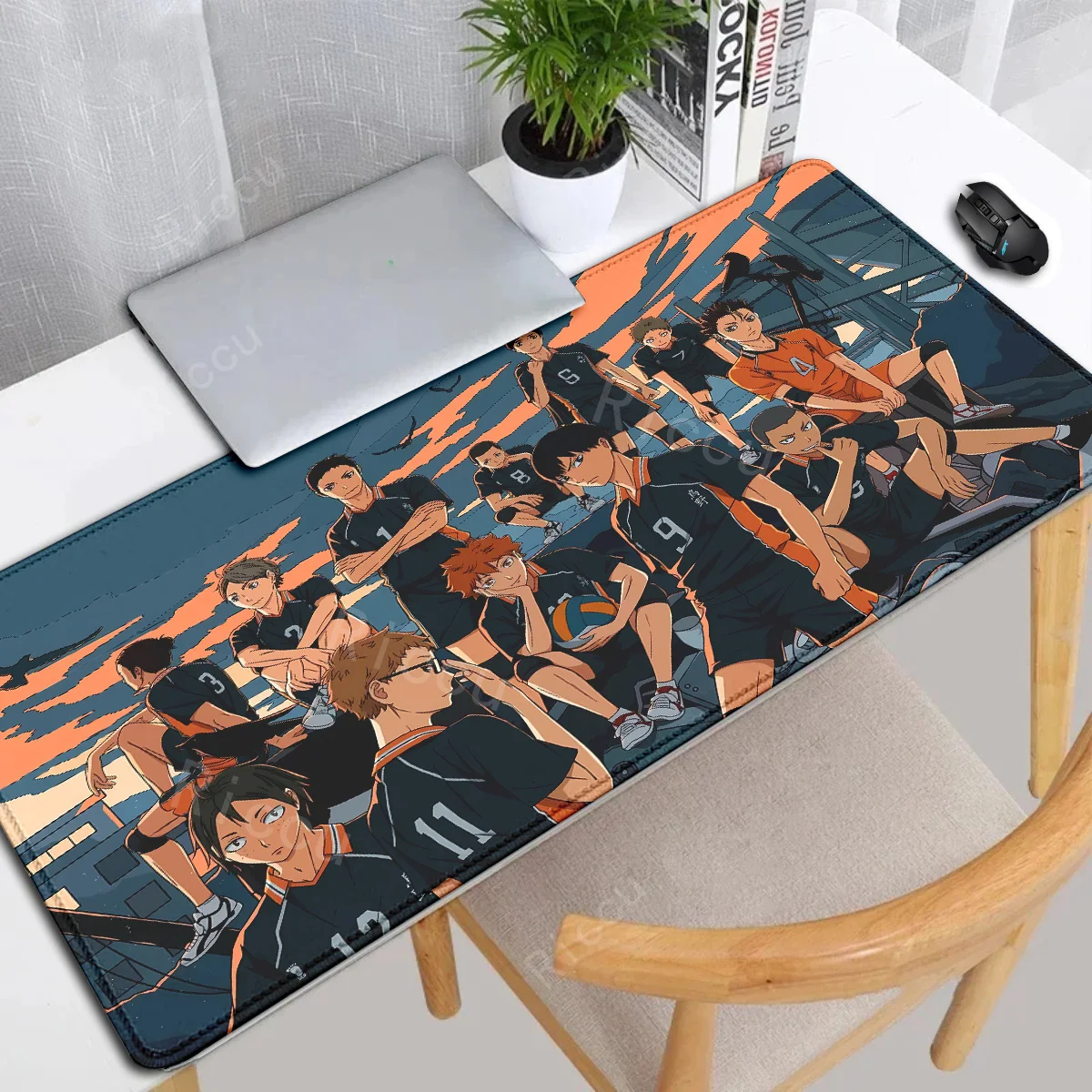 

Large mousepad Anime Volleyball Haikyuu Manga 900x400mm Keyboard Office Rubber desk mat Game Anti Slip HD mouse pad XXL Laptop