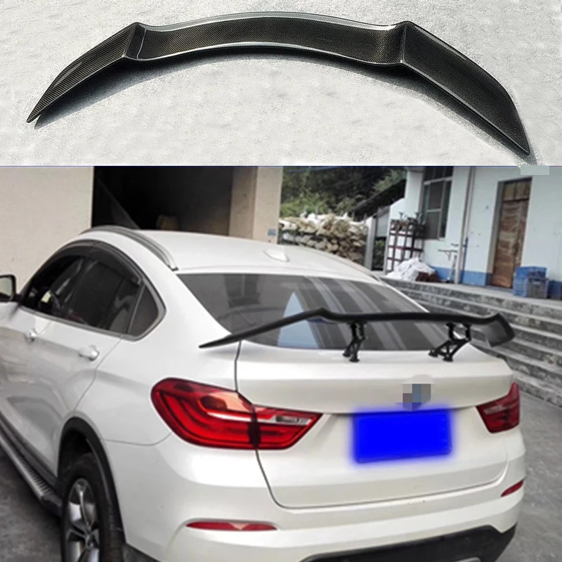 Carbon Fiber Rear Trunk Spoiler Wing Car Decoration Fit for BMW F26 X4 2014 2015 2016