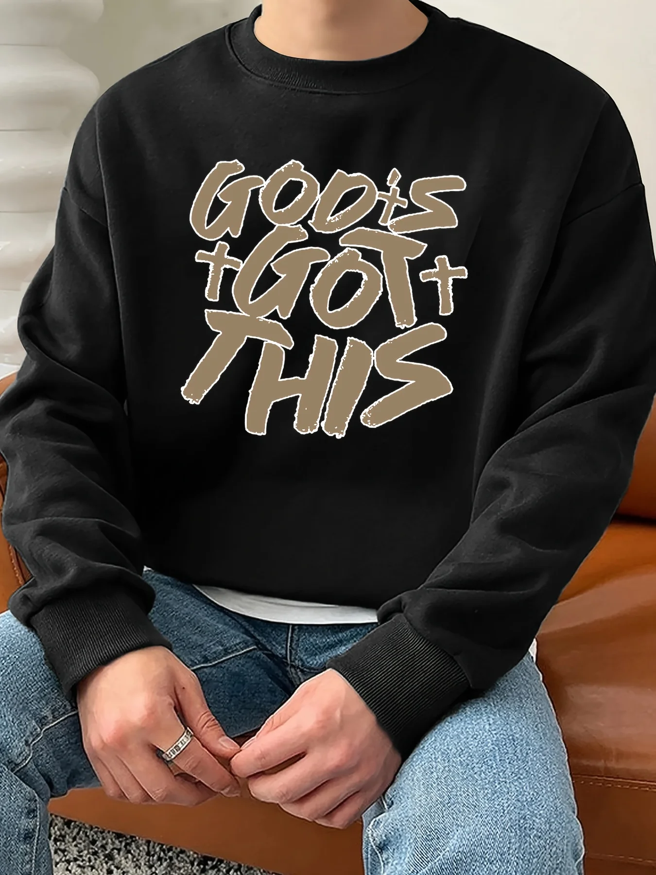 

Мужская толстовка с капюшоном из 100% хлопка — уличный пуловер, толстовка с круглым вырезом, которую можно стирать в машине для спортзала, концертов