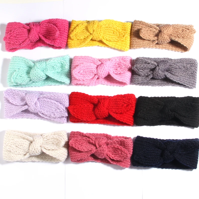 20Pcs 30cm knitted Cat Ear Hair Wear Girls Boys Anime Cosplay Costume Plush Fur Hairband Night Party Club Bar Decorate Headbands