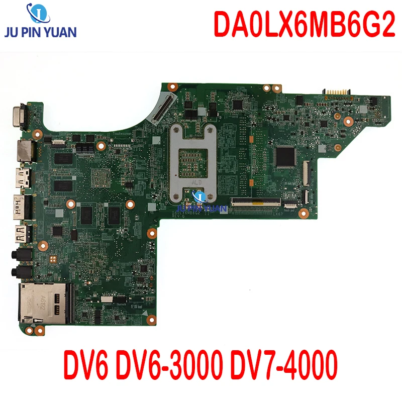 DA0LX6MB6G2 Mainboard For HP DV6 DV6-3000 DV7-4000 Laptop Motherboard SLGZS HM55 100% Full Tested Working Well