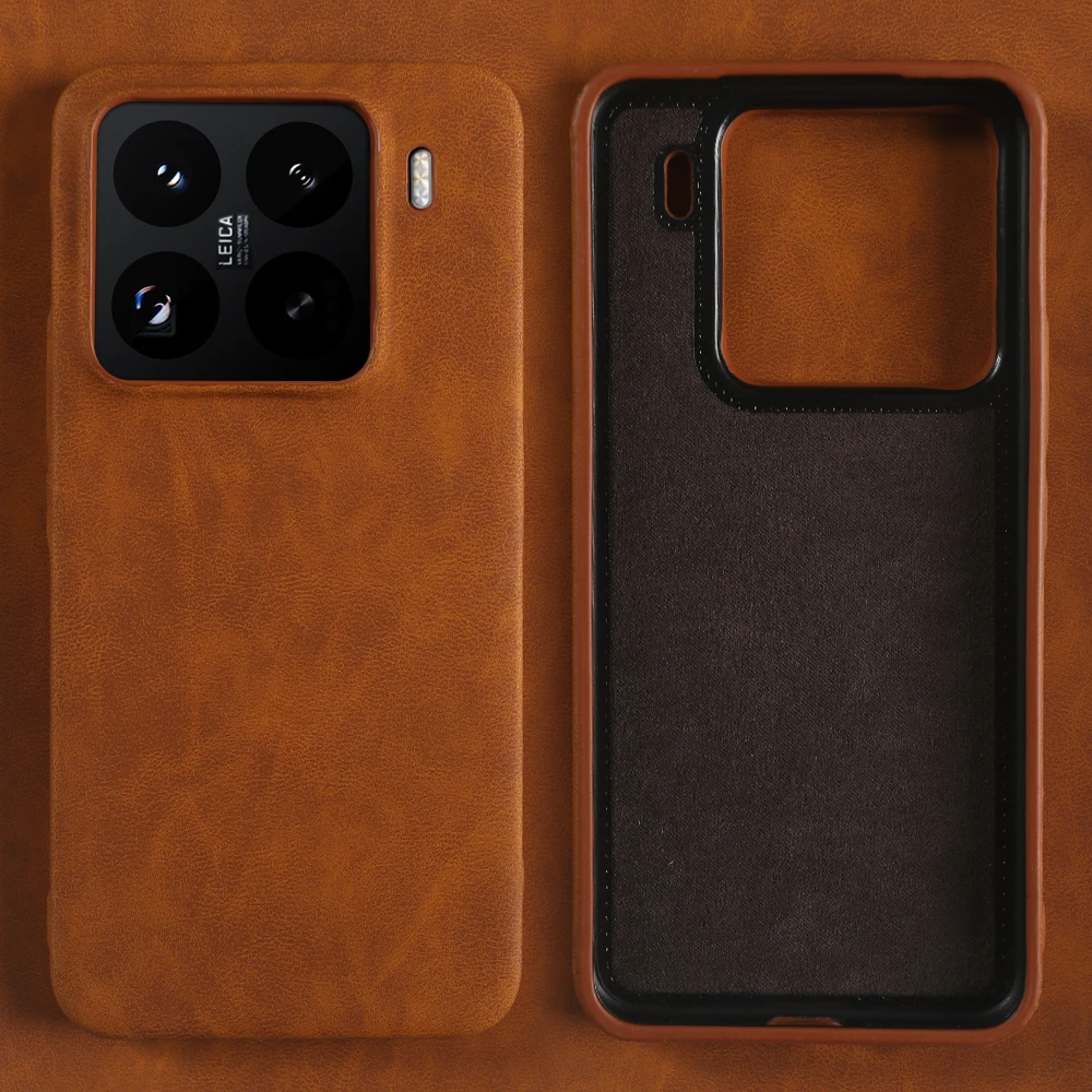 

Для Xiaomi 17 Pro Max 15 15S 14 Ultra 14T 13 13T 12 12T Pro 11 11T 10 кожаный защитный чехол для Xiaomi Mi 15T Pro Shell