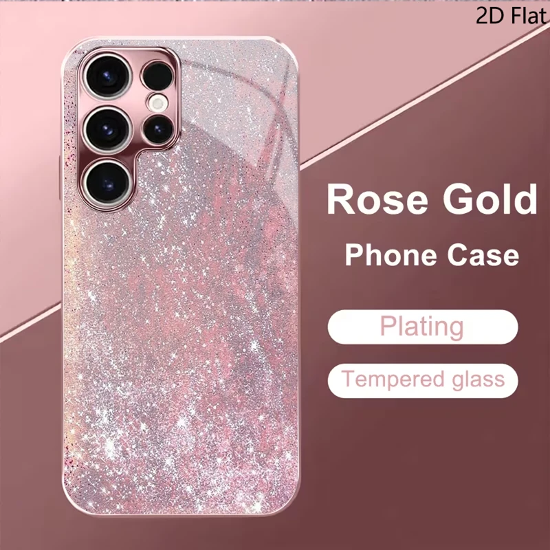 Flash For Samsung Galaxy S24 S25 S26Ultra S23 S22 S21PLUSFE A55 A54 A52 A35 A15 Phone Cover Shockproof Protective Back Cover