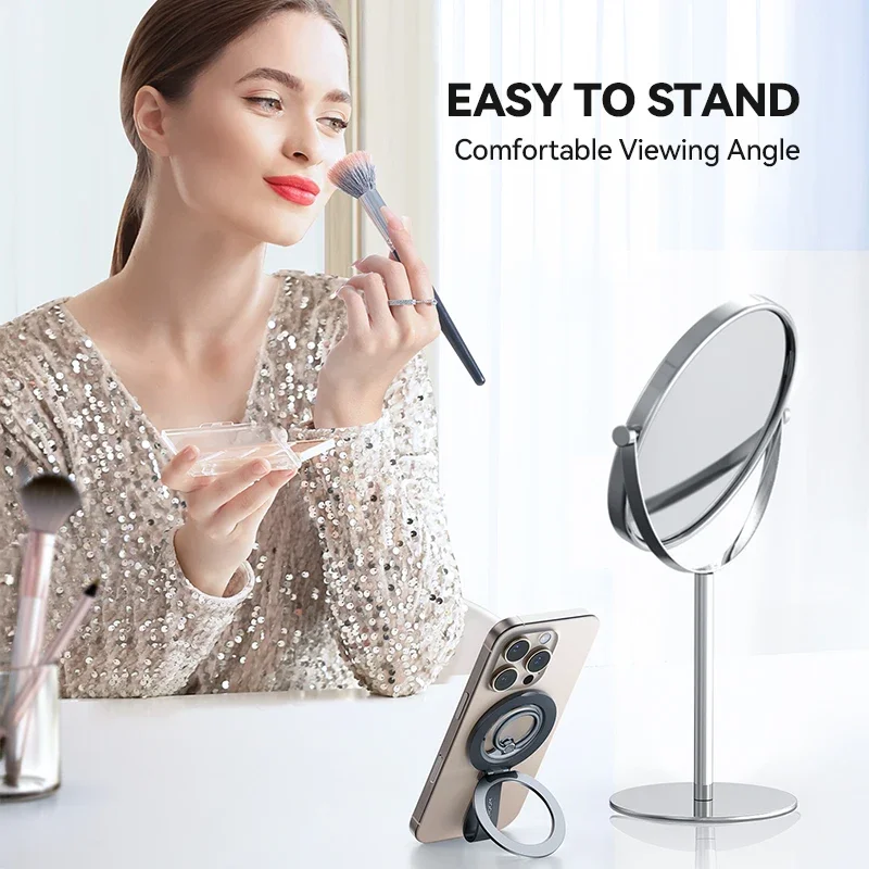 Joyroom anel magnético suporte de telefone aperto de telefone magnético design de cordão de silicone com super ímã para iphone 17/16/15/14 series