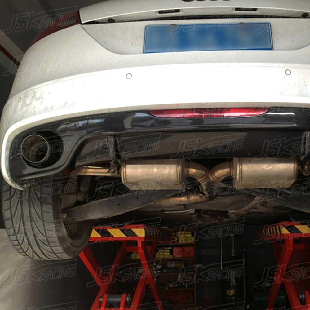 A Style Carbon Fiber Rear Diffuser (T2) For Audi TT Mk2 2008-2014