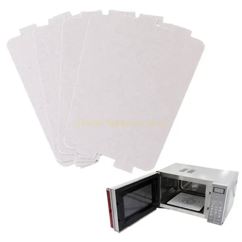 D0AB 5PCS ميكروويف فرن ميكا لوحة استبدال سميكة الجزء 107x64mm لميدا