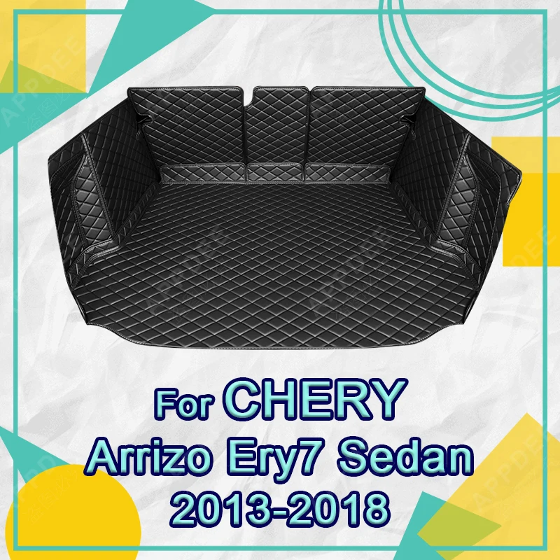 Auto Full Coverage Trunk Mat For Chery Arrizo 7 Sedan 2013-2018 17 16 15 14 Car Boot Cover Pad Interior Protector Accessories