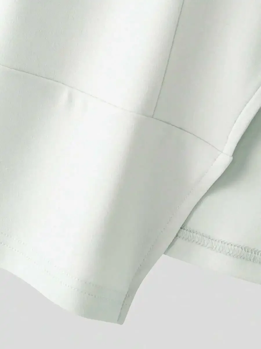 

Mens Long Sleeve Slim Fit Zipper Asymmetrical Hem Solid Color Top Casual Spring Fall