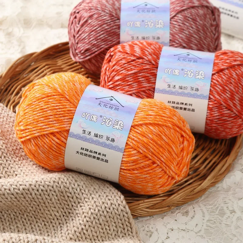 100g/Pc Wool Yarn Soft Warm Hand Knitting Worsted Weight 6-strand Wool Yarn To Crochet DIY Line Lana Scarf Sweater Hat Threads