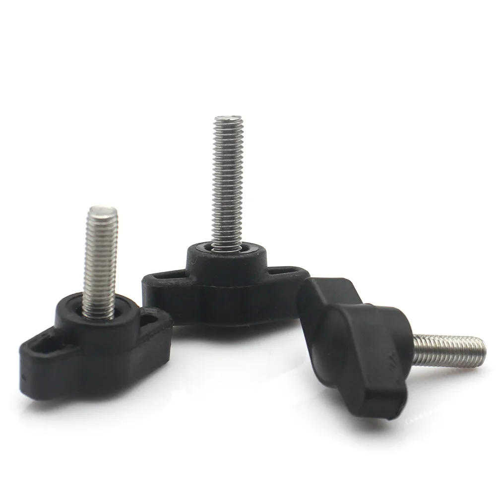 5/10 قطعة M4 M5 M6 304 الفولاذ المقاوم للصدأ مقبض اليد مسامير 27 مللي متر رئيس الباكليت مقبض قابل للتعديل الإبهام البراغي Z نوع T نوع قبضة مسامير #5