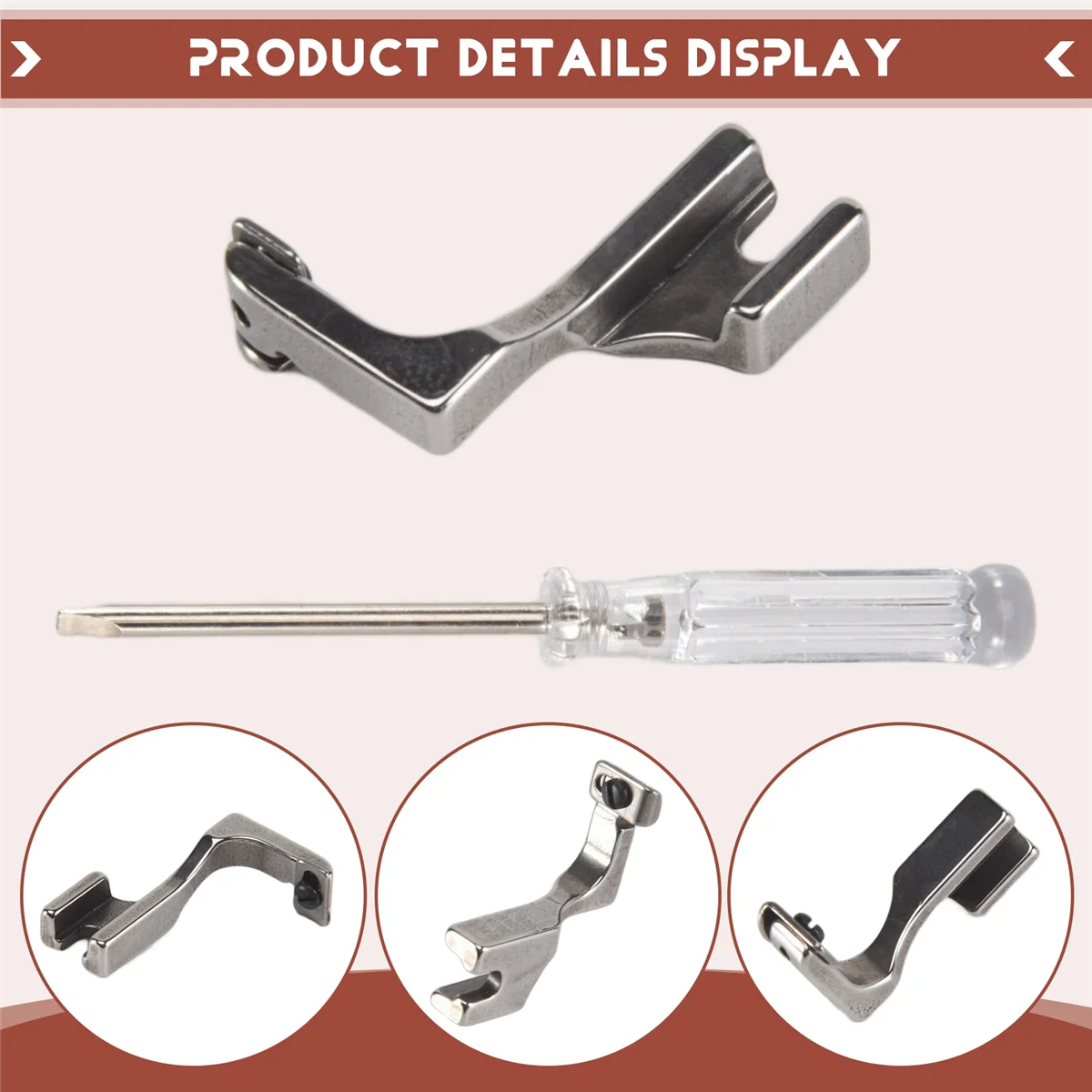 

X11AA Регулируемая невидимая прижимная лапка для молнии, односторонние ножки для молнии для промышленной швейной машины с одной иглой