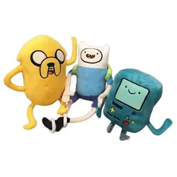 28-42cm Finn Jake BMO Soft Stuffed Animal Dolls Creative Adventure Robot Plush Toy Throw Pillow Cartoon Stuffed Dolls Kids Gifts