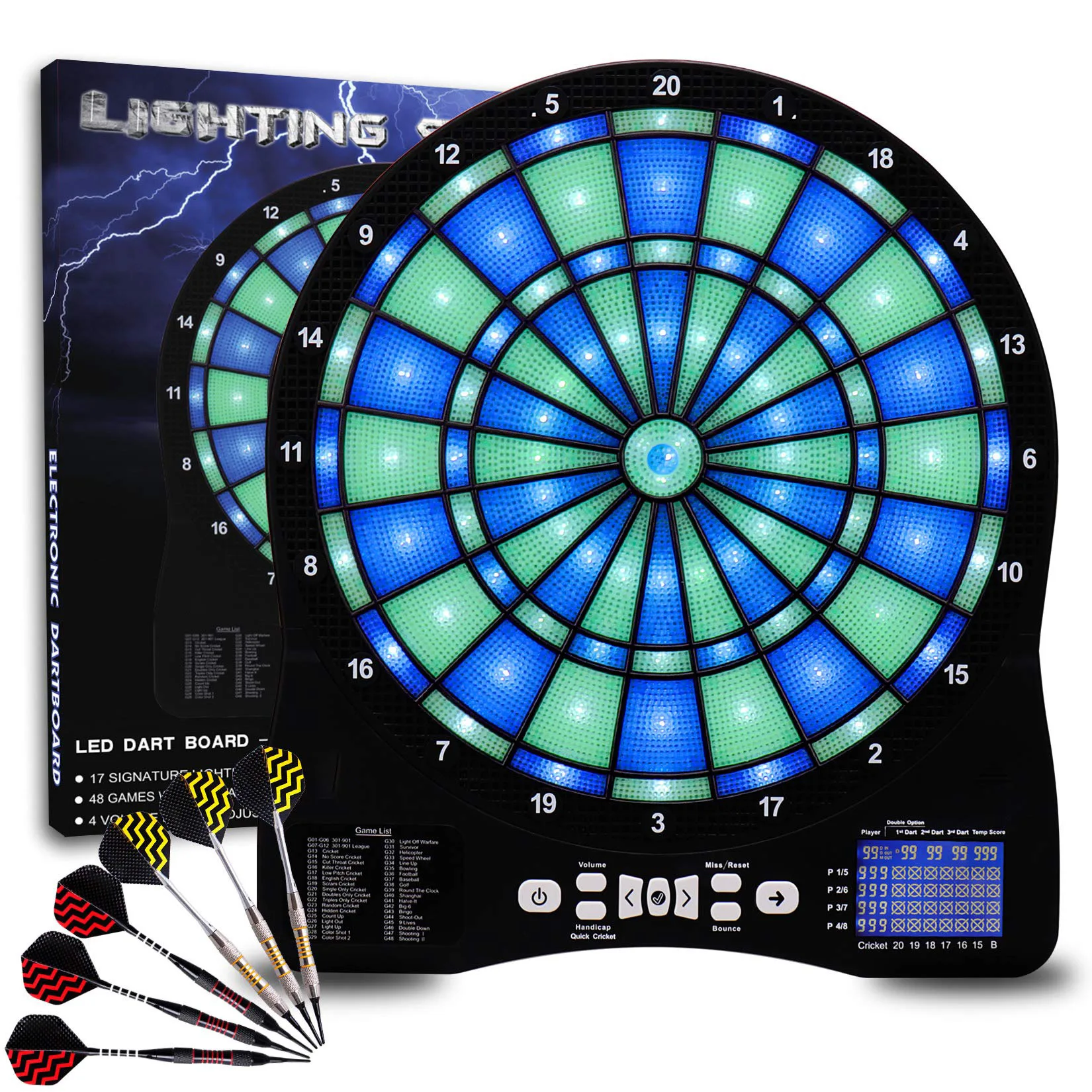 

New luminous dart board indoor home dart target safety soft head darts children adult entertainment