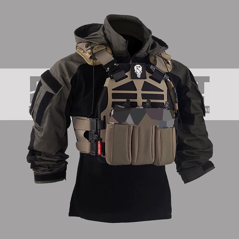 Tactical jacket, combat uniform, spring and autumn shirt, frog suit, thin, comfortable, breathable and tear-resistant