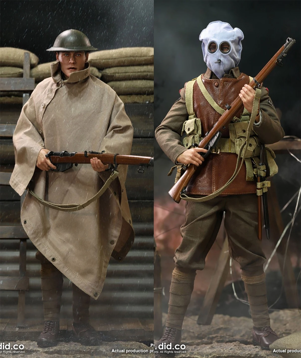 

DID B11011 1/6 WWI British Infantry Lee Enfield 303 Rifle12'' Male Soldier Military Action Figure Full Set Collectible Model Toy