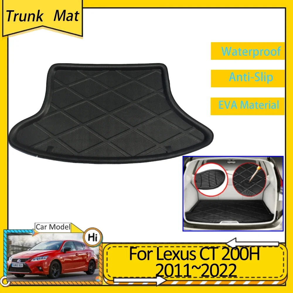 

Car Trunk Mat for Lexus CT 200H Accessories 2011~2022 Waterproof Cargo Boot Liner Tray Pad Protective Carpet 2015 2018 2019 2021