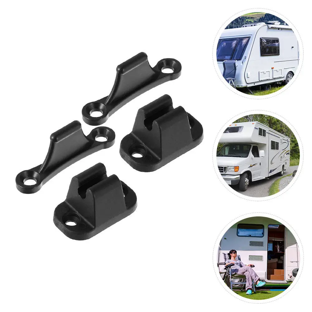 

3Pcs T-Type Rv Door Catch Kit Nylon Heavy-Duty Door Retainer for Camper Trailer Cargo Compartment Exterior Doors Sealing Hold