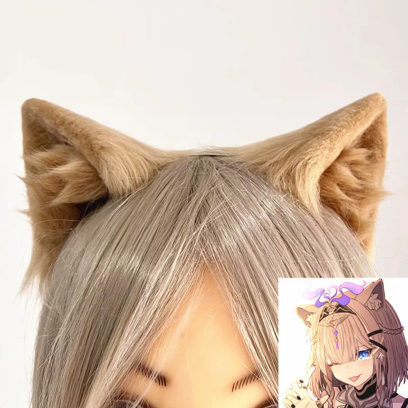 

Handwork Honkai Impact Star Rail Pardofelis Cosplay Ear Animal Cat Wolf Fox Ear Hair Hoop Headwear Simulation Hair Cos Accessory