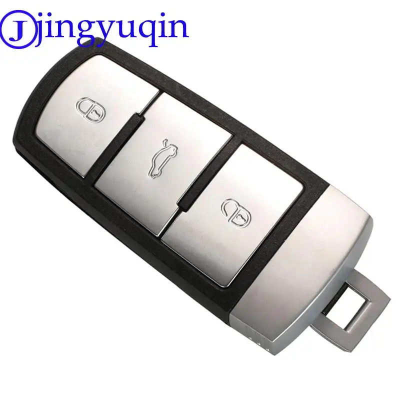 jingyuqin Intelligent Replacement Shell Smart Remote Car Key Case Cover Style For VW VOLKSWAGEN CC Passat Magotan 3/4 Buttons