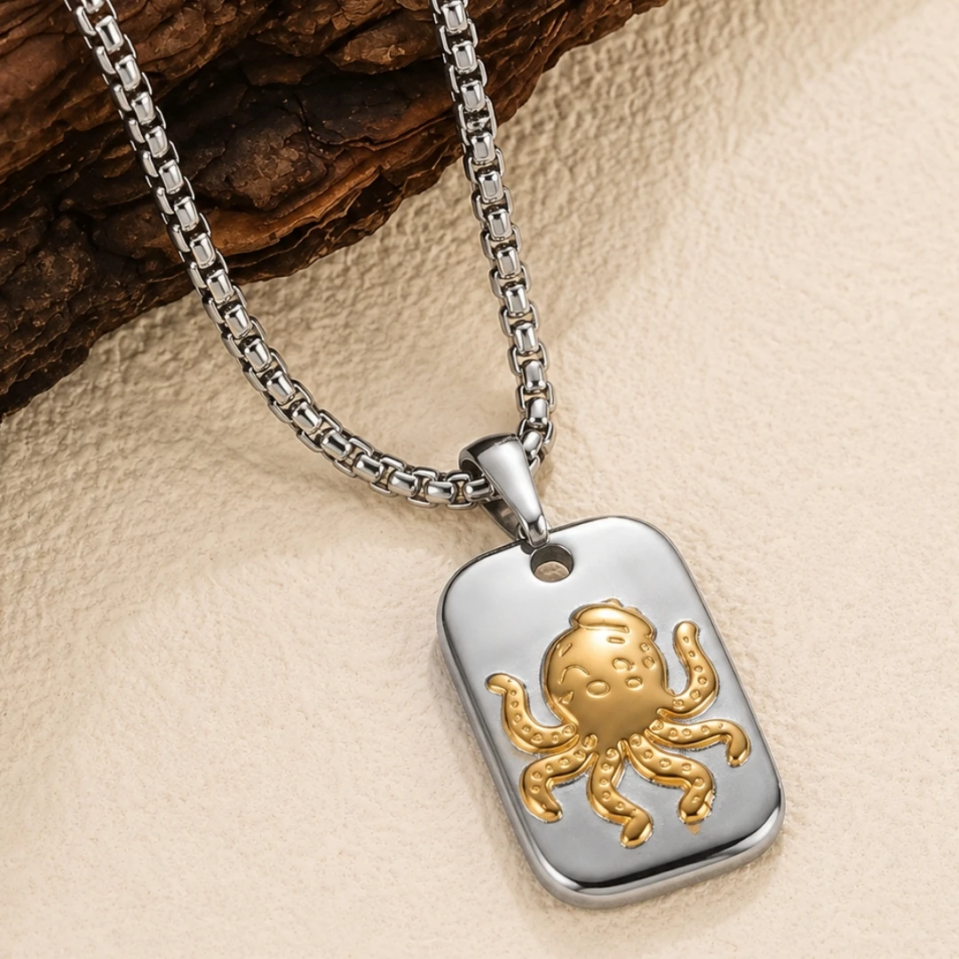 2 Stück rechteckige Anhänger aus Edelstahl, goldfarbener Krokodil-Tieranhänger zum Anhängen für DIY-Armbänder, Ohrringe, Halsketten und Schmuckherstellung – Detail 3