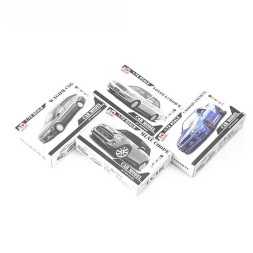 4개/대 1/72 4D 스티커 소년 슬라이딩 Q 버전 장난감으로 랠리 자동차 모델 조립