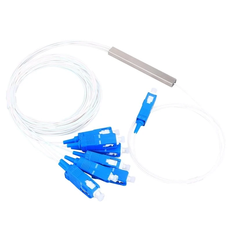 2026 New For FTTH Network Distribution CATV Use Micro Fiber Optic Splitter 1X8 SC/UPC 1X8 Single Mode PLC Optic Fiber Splitter