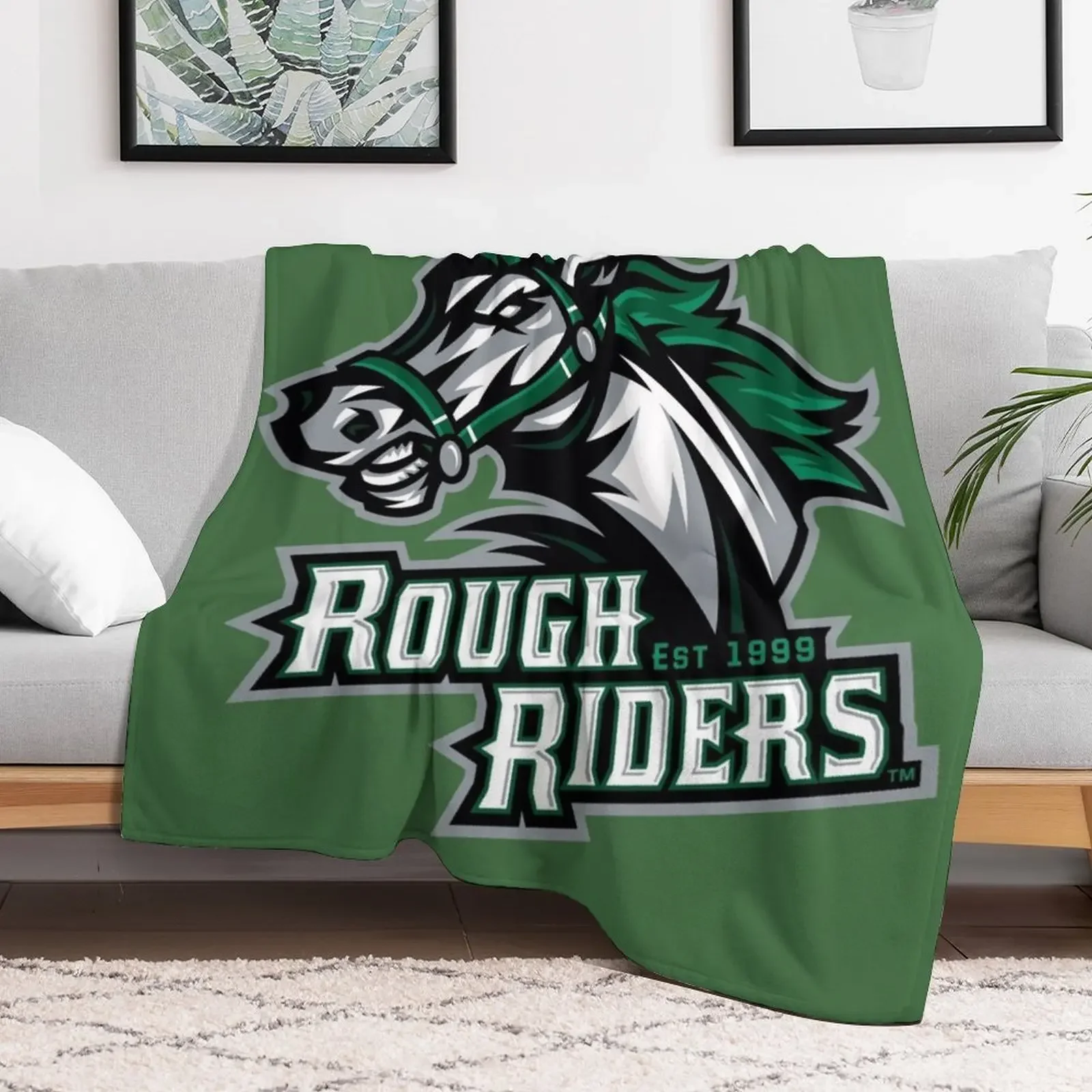 Cedar Rapids RoughRiders Throw Blanket Thermals For Travel Cute Decorative Sofa Blankets