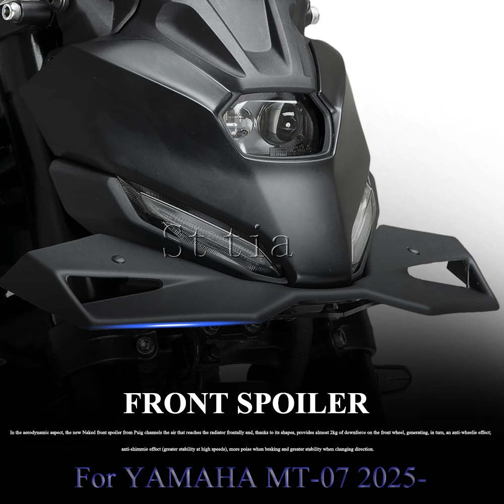 MT-07 New Motorcycle Front Spoiler Kit For Yamaha MT 07 MT07 2025- Downforce Naked Frontal Spoiler Winglet Aerodynamic Wing - view 2