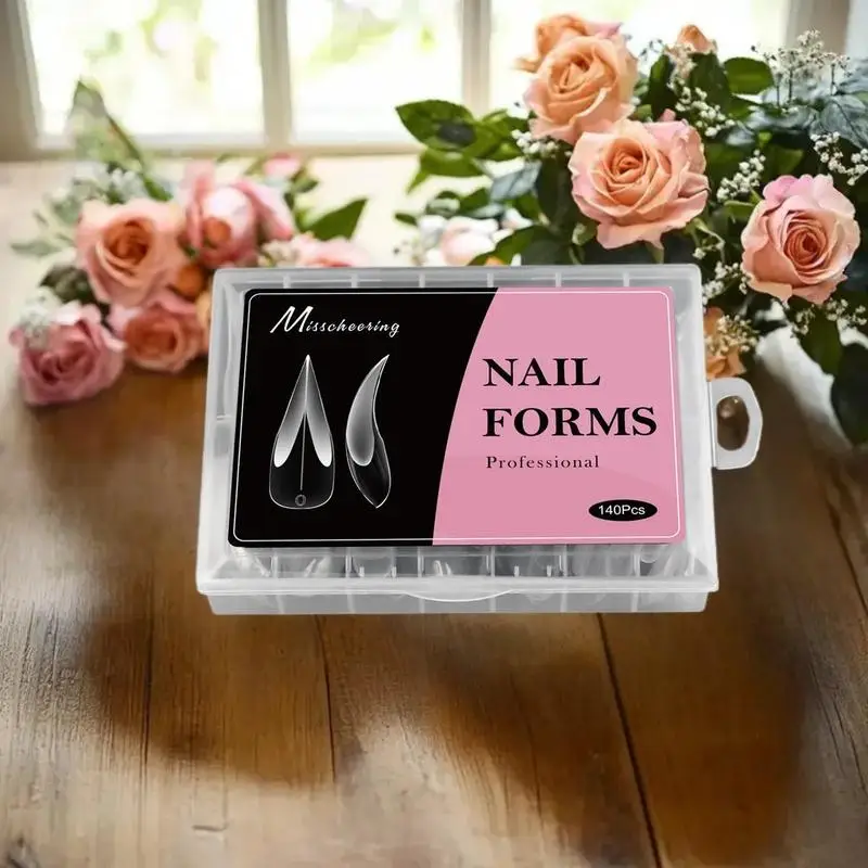 140 pièces 3D forme de griffe d'aigle formes d'ongle pour Extension d'ongle de Dragon griffe acrylique ongles spécial couverture complète moules outil d'art des ongles