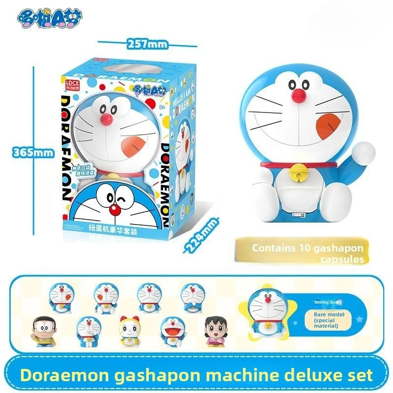 

Набор Doraemon Gashapon Machine, 3D-фигурка, милая кукла, кавайный аниме-сувенир, игрушки, подарок на день рождения для детей, игрушки для девочек