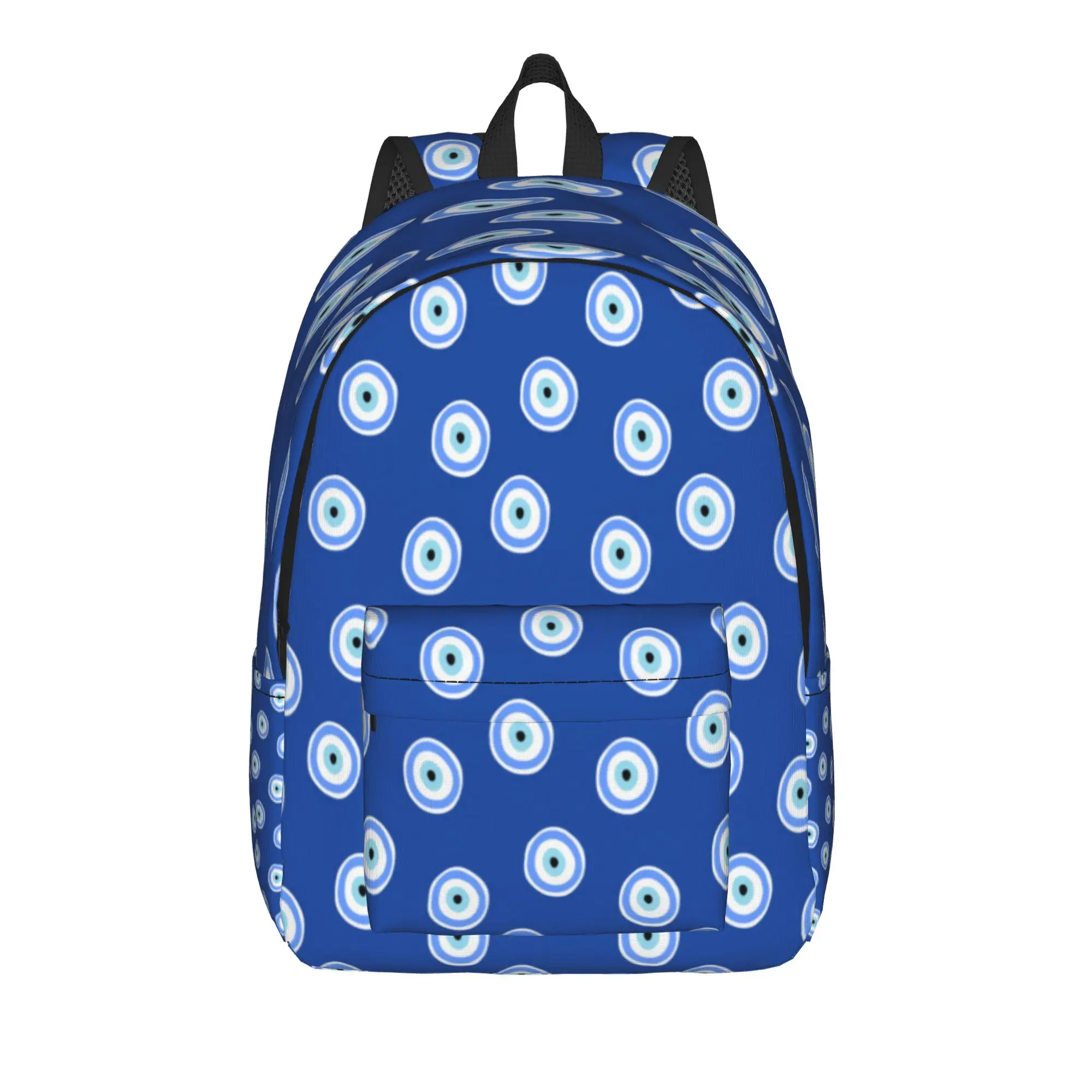 Custom Evil Eye Ethnic Pattern Mystic Greek Amulet Turkish Backpack  Female Polyester Backpacks Kawaii High School Bags Rucksack
