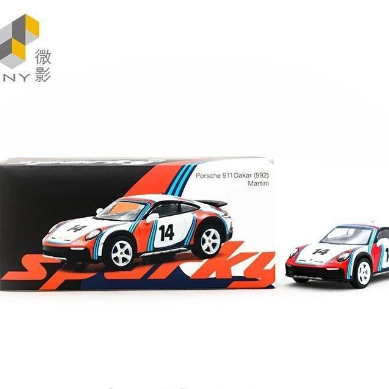 Sparky1:64Tiny Porsche 911 992Dakar Martini Rallye 1978 Racing Alloy Model
