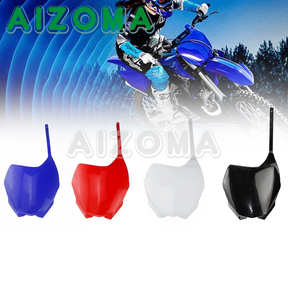 For Yamaha YZ YZF WR WRF 125 250 450 2006-2014 Motocross WR250F WR450F 4 Colors Motorcycle Front Number Plate Registration Panel