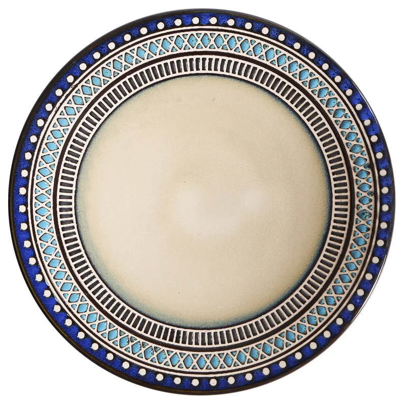 Creative ceramic plates, vegetable plates, European steak fish plates, cups