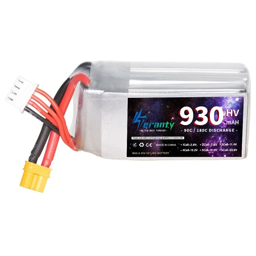 TERANTY HV Battery 11.4V 3S 930mAh 90C LiPO Battery With XT60 XT30 plug for RC Model Buggy Truck Racing Boat Airplane