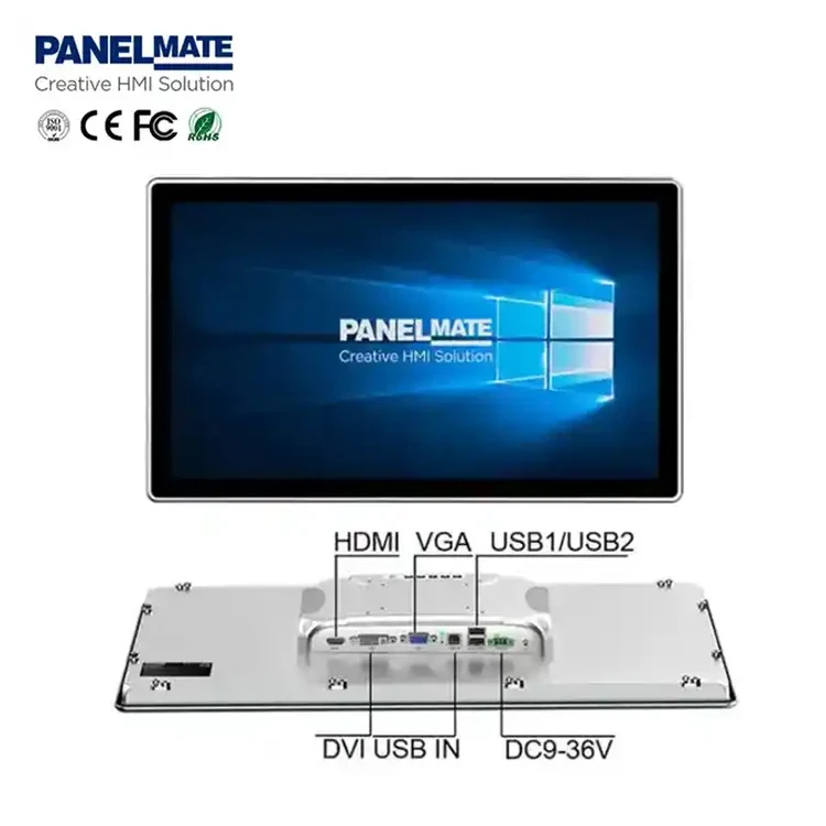 

15.6 Inch Hmi Embedded Capacitive Touchscreen Ethercat in tel Dual Core Industri All in One Panel PC