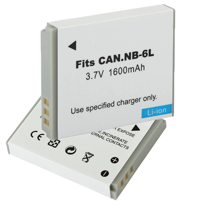 1600mAh NB 6L NB6L NB-6L Battery+USB Charger for Canon Powershot SX240 SX275 SX280 SX510 SX700 HS S95 IXUS 310 HS SX500 SX170 IS