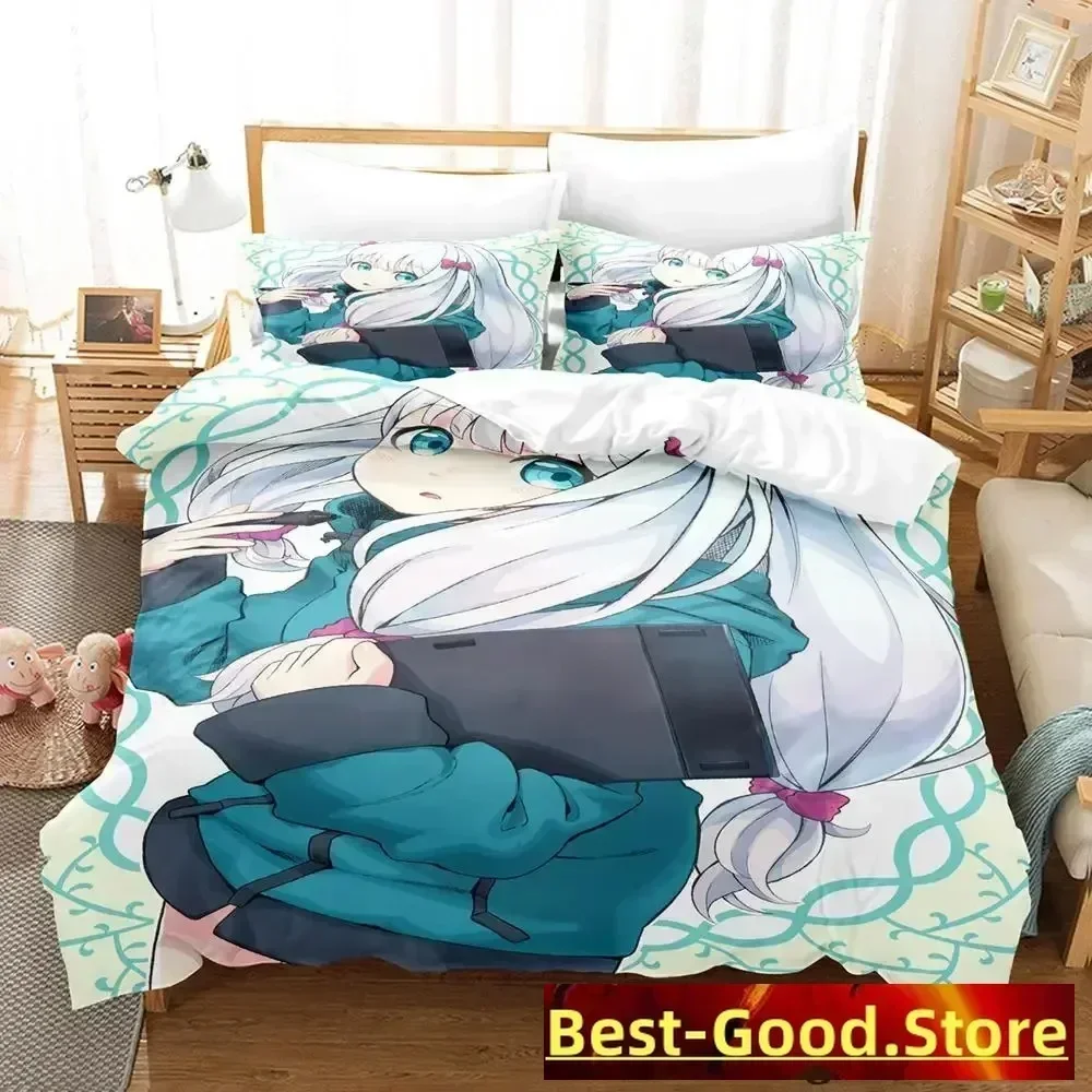 

Sagiri Izumi Bedding Set Duvet Cover Sheet Printed Bed Set Pillowcase Bed Full Queen King Size Comforter Bedroom