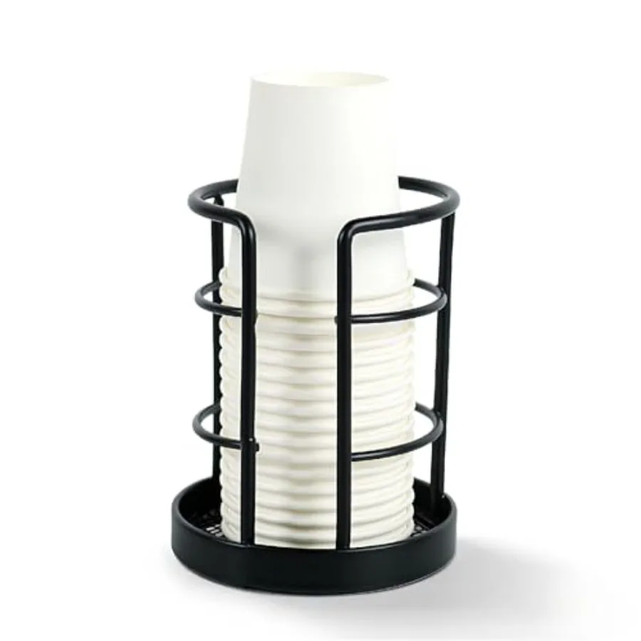 

Metal Bathroom Cup Dispenser, Sturdy Storage Holder for 3 oz, 4 oz Small Disposable Paper Cups, Paper Cup Dispenser for Mouthwa
